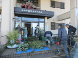 交流センターの門松、しめ縄飾り作り